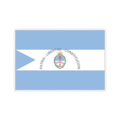 Flag of Corrientes Province Argentina - STICKER Vinyl Kiss-Cut Decal 4 Inch Transparent - The Sticker Space