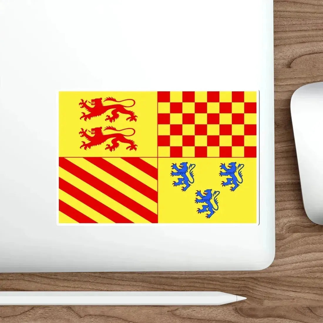 Flag of Corrèze France 2 STICKER Vinyl Die-Cut Decal - The Sticker Space