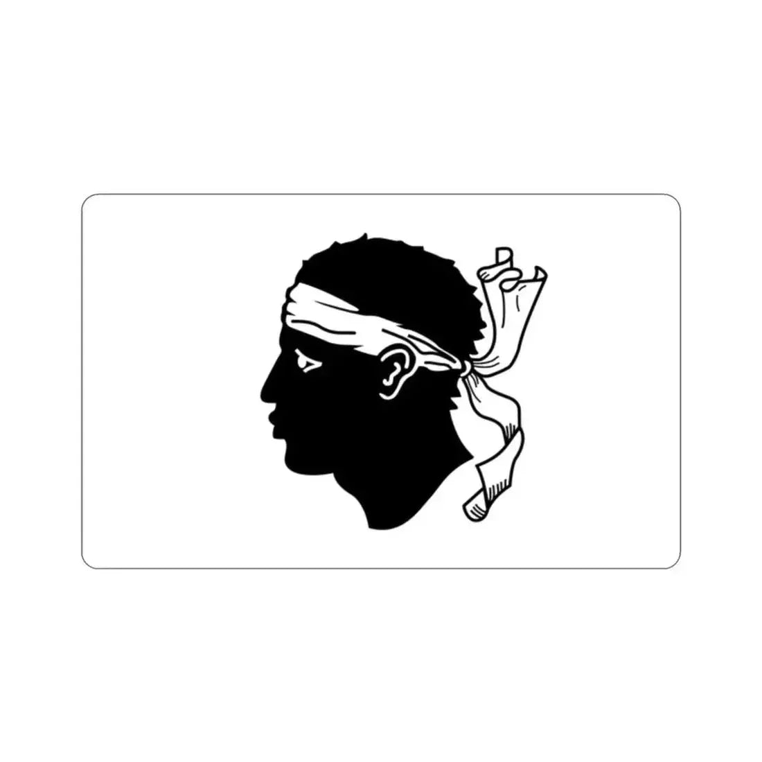 Flag of Corsica STICKER Vinyl Die-Cut Decal 2 Inch - The Sticker Space