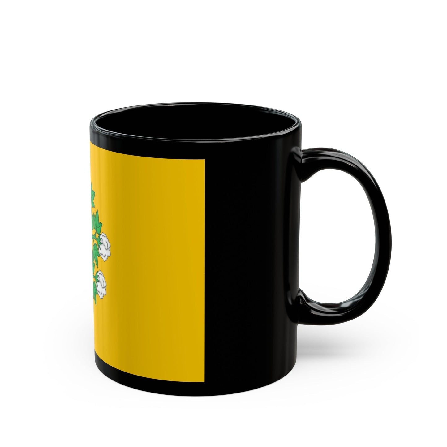 Flag of Cospicua Bormla Malta - Black Coffee Mug-The Sticker Space