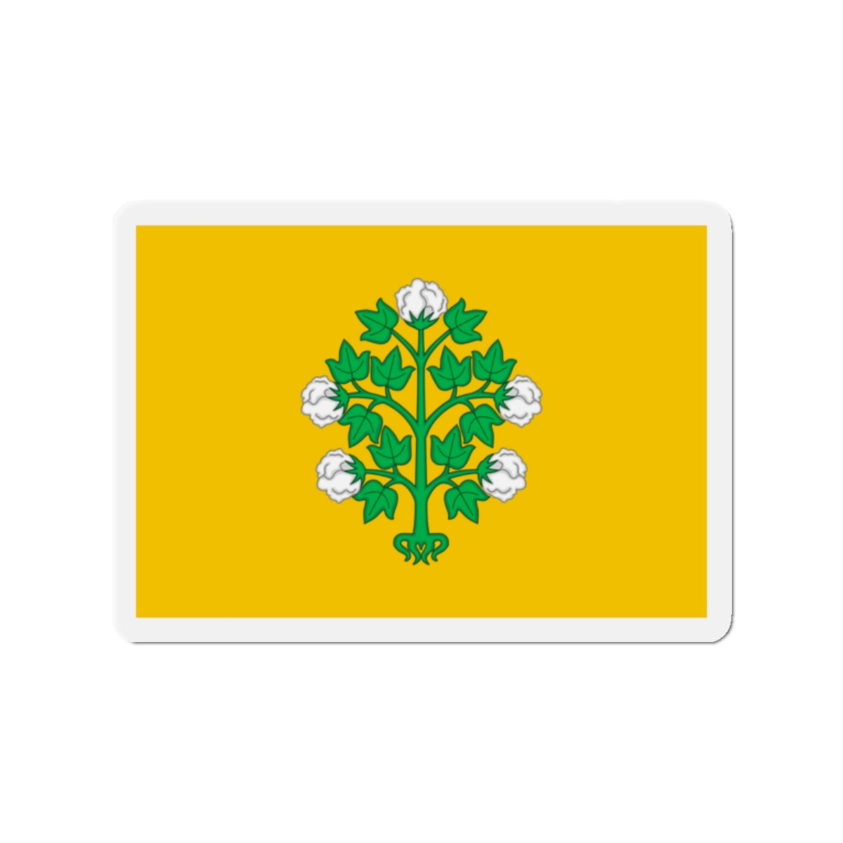 Flag of Cospicua Bormla Malta - Die-Cut Magnet-2" x 2"-The Sticker Space