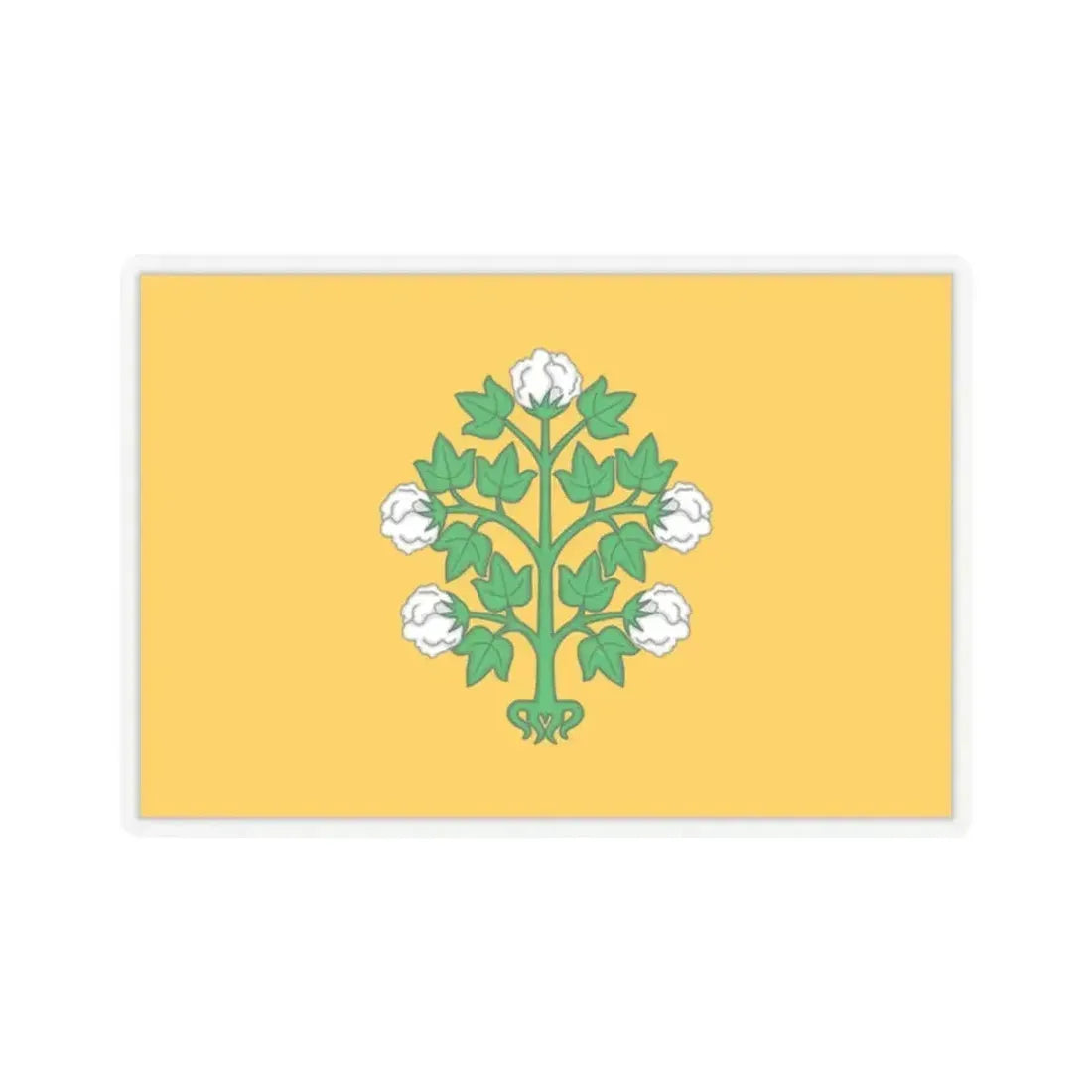 Flag of Cospicua Bormla Malta - STICKER Vinyl Kiss-Cut Decal 2 Inch Transparent - The Sticker Space