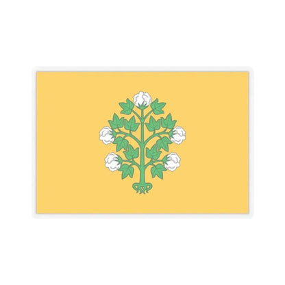 Flag of Cospicua Bormla Malta - STICKER Vinyl Kiss-Cut Decal 3 Inch Transparent - The Sticker Space