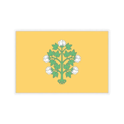 Flag of Cospicua Bormla Malta - STICKER Vinyl Kiss-Cut Decal 4 Inch Transparent - The Sticker Space