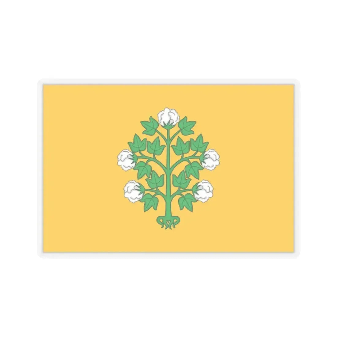 Flag of Cospicua Bormla Malta - STICKER Vinyl Kiss-Cut Decal 6 Inch Transparent - The Sticker Space