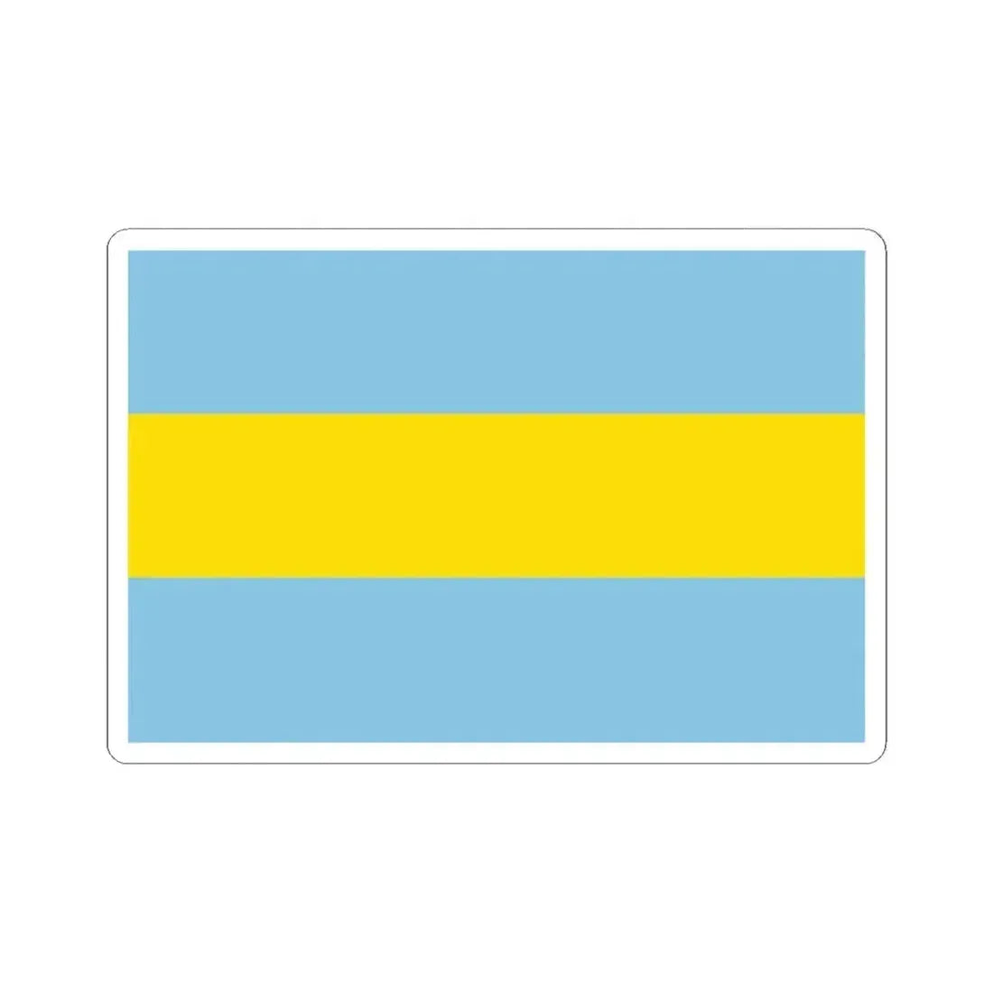 Flag of Costa Rica 1821-1823 (Costa Rica) STICKER Vinyl Kiss-Cut Decal 2 Inch White - The Sticker Space