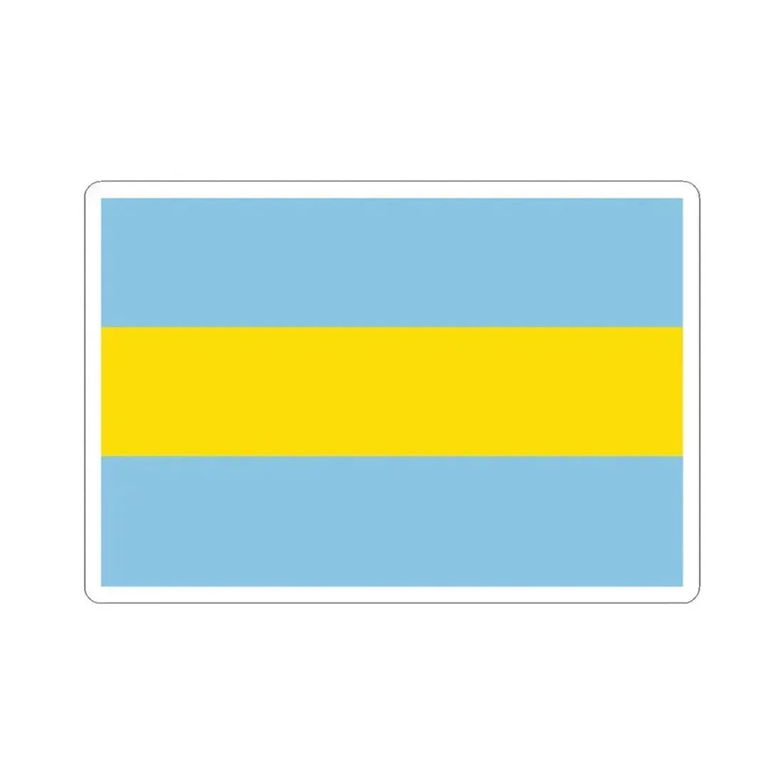 Flag of Costa Rica 1821-1823 (Costa Rica) STICKER Vinyl Kiss-Cut Decal 3 Inch White - The Sticker Space