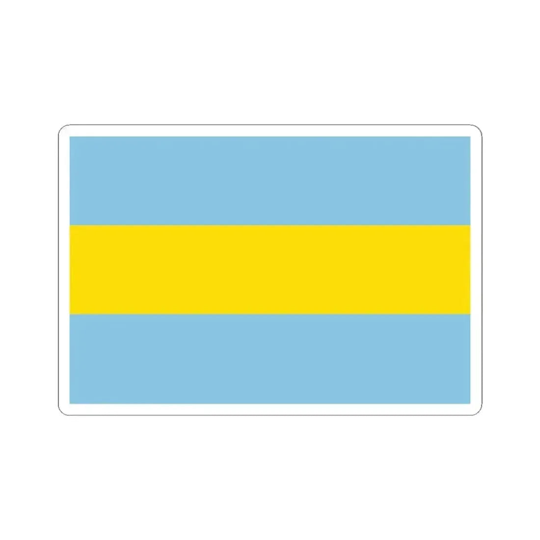 Flag of Costa Rica 1821-1823 (Costa Rica) STICKER Vinyl Kiss-Cut Decal 4 Inch White - The Sticker Space