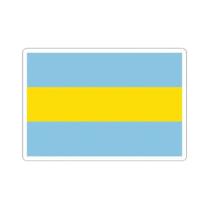 Flag of Costa Rica 1821-1823 (Costa Rica) STICKER Vinyl Kiss-Cut Decal 4 Inch White - The Sticker Space