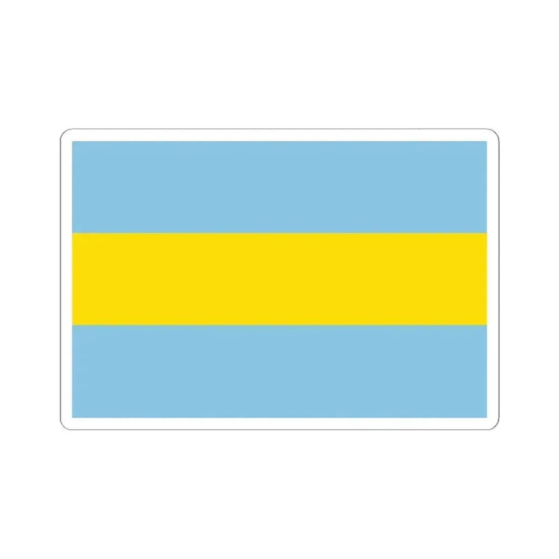 Flag of Costa Rica 1821-1823 (Costa Rica) STICKER Vinyl Kiss-Cut Decal 6 Inch White - The Sticker Space