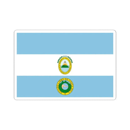 Flag of Costa Rica 1824-1840 (Costa Rica) STICKER Vinyl Kiss-Cut Decal 2 Inch White - The Sticker Space