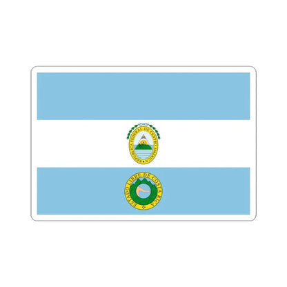 Flag of Costa Rica 1824-1840 (Costa Rica) STICKER Vinyl Kiss-Cut Decal 3 Inch White - The Sticker Space