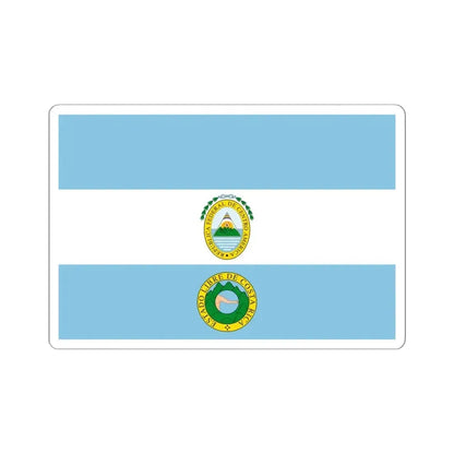 Flag of Costa Rica 1824-1840 (Costa Rica) STICKER Vinyl Kiss-Cut Decal 6 Inch White - The Sticker Space