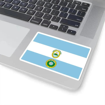 Flag of Costa Rica 1824-1840 (Costa Rica) STICKER Vinyl Kiss-Cut Decal - The Sticker Space