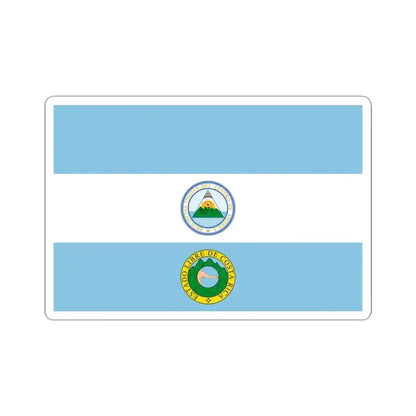 Flag of Costa Rica 1824 (Costa Rica) STICKER Vinyl Kiss-Cut Decal 3 Inch White - The Sticker Space