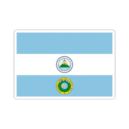 Flag of Costa Rica 1824 (Costa Rica) STICKER Vinyl Kiss-Cut Decal 4 Inch White - The Sticker Space