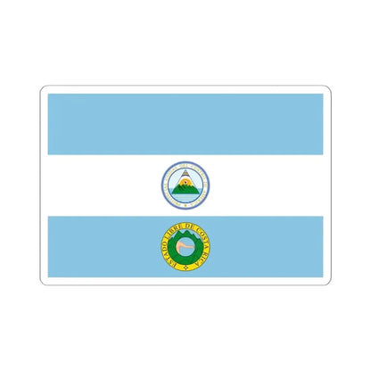 Flag of Costa Rica 1824 (Costa Rica) STICKER Vinyl Kiss-Cut Decal 6 Inch White - The Sticker Space