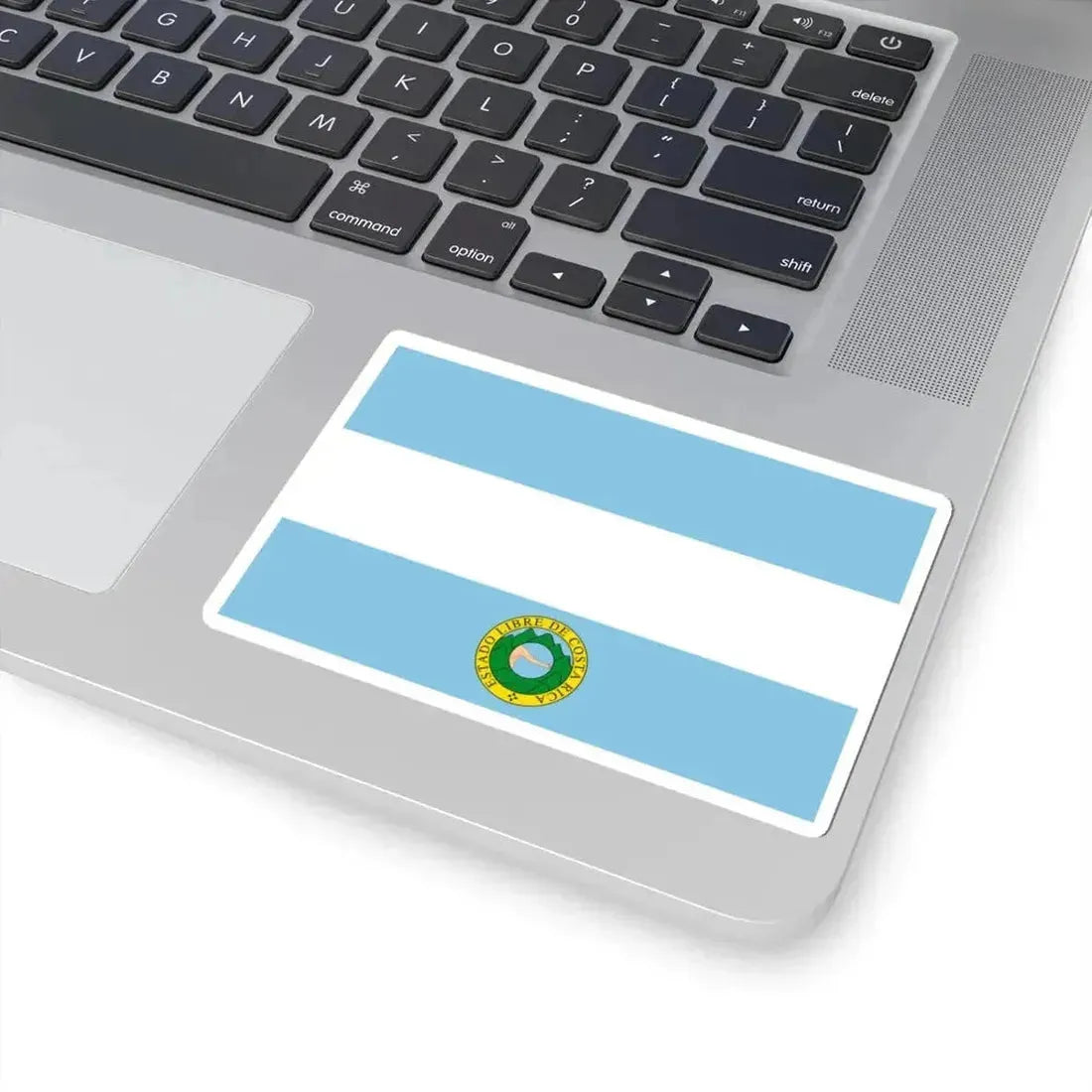 Flag of Costa Rica 1838-1840 (Costa Rica) STICKER Vinyl Kiss-Cut Decal - The Sticker Space