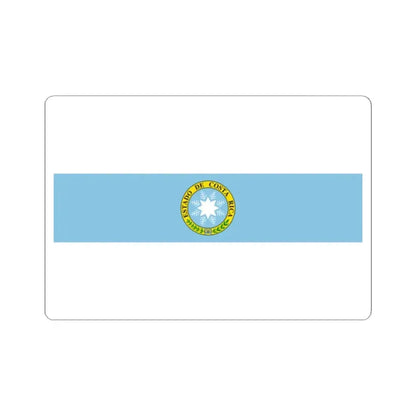 Flag of Costa Rica 1840-1842 (Costa Rica) STICKER Vinyl Kiss-Cut Decal 2 Inch White - The Sticker Space