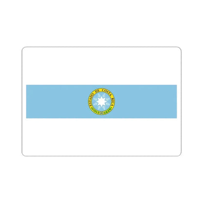 Flag of Costa Rica 1840-1842 (Costa Rica) STICKER Vinyl Kiss-Cut Decal 4 Inch White - The Sticker Space