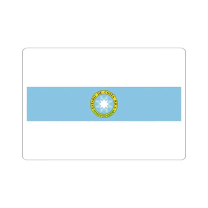 Flag of Costa Rica 1840-1842 (Costa Rica) STICKER Vinyl Kiss-Cut Decal 6 Inch White - The Sticker Space