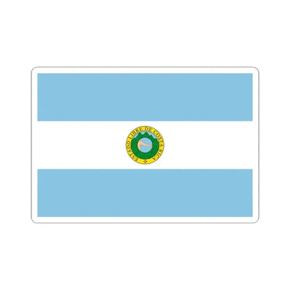 Flag of Costa Rica 1842-1848 (Costa Rica) STICKER Vinyl Kiss-Cut Decal 4 Inch White - The Sticker Space