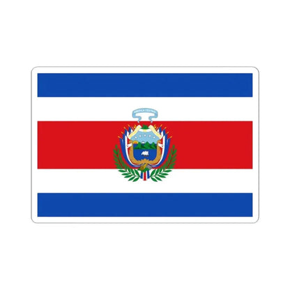 Flag of Costa Rica 1848-1906 (Costa Rica) STICKER Vinyl Kiss-Cut Decal 2 Inch White - The Sticker Space