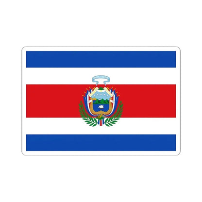 Flag of Costa Rica 1848-1906 (Costa Rica) STICKER Vinyl Kiss-Cut Decal 6 Inch White - The Sticker Space