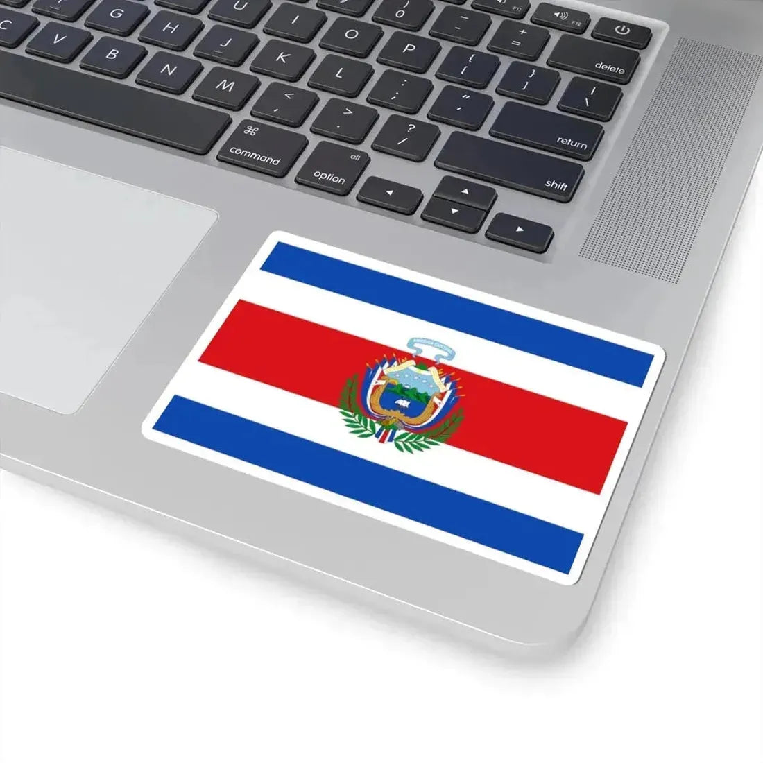Flag of Costa Rica 1848-1906 (Costa Rica) STICKER Vinyl Kiss-Cut Decal - The Sticker Space