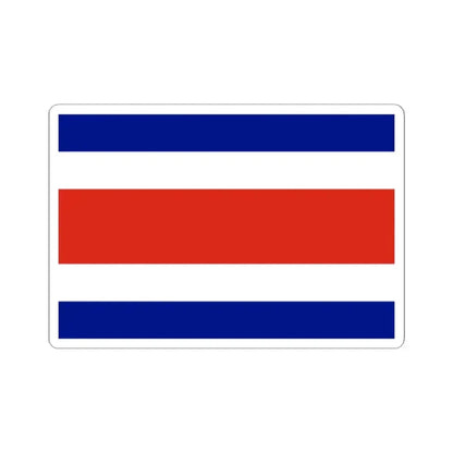 Flag of Costa Rica 3-2 (Costa Rica) STICKER Vinyl Kiss-Cut Decal 2 Inch White - The Sticker Space