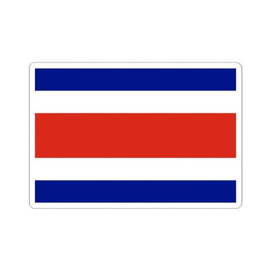 Flag of Costa Rica 3-2 (Costa Rica) STICKER Vinyl Kiss-Cut Decal 2 Inch White - The Sticker Space