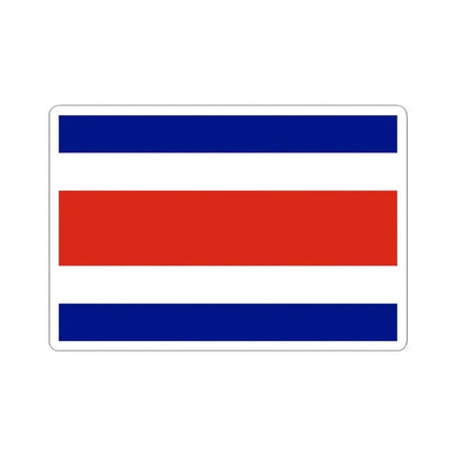 Flag of Costa Rica 3-2 (Costa Rica) STICKER Vinyl Kiss-Cut Decal 3 Inch White - The Sticker Space