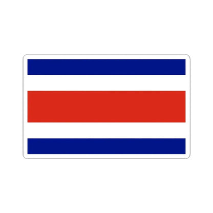 Flag of Costa Rica (Costa Rica) STICKER Vinyl Kiss-Cut Decal 2 Inch White - The Sticker Space