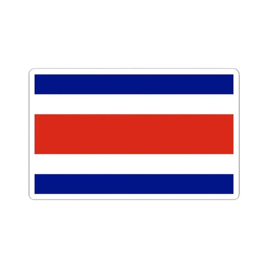 Flag of Costa Rica (Costa Rica) STICKER Vinyl Kiss-Cut Decal 2 Inch White - The Sticker Space