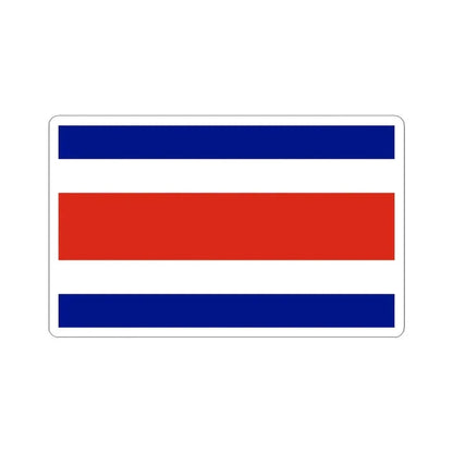 Flag of Costa Rica (Costa Rica) STICKER Vinyl Kiss-Cut Decal 3 Inch White - The Sticker Space