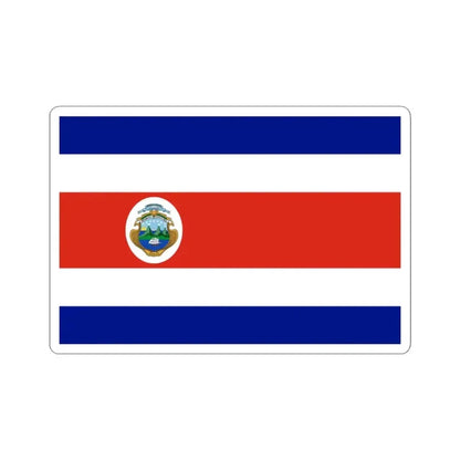 Flag of Costa Rica state 3-2 (Costa Rica) STICKER Vinyl Kiss-Cut Decal 3 Inch White - The Sticker Space
