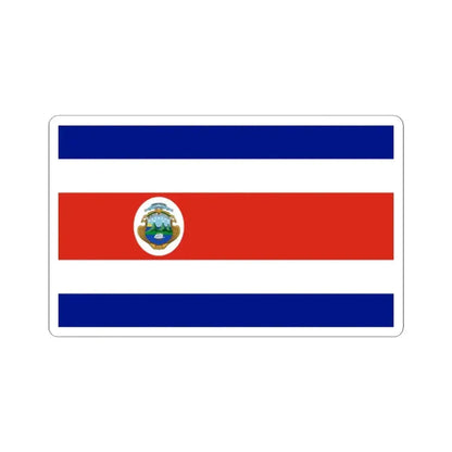 Flag of Costa Rica state (Costa Rica) STICKER Vinyl Kiss-Cut Decal 2 Inch White - The Sticker Space