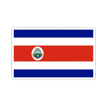 Flag of Costa Rica state (Costa Rica) STICKER Vinyl Kiss-Cut Decal 3 Inch White - The Sticker Space