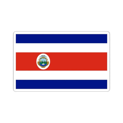 Flag of Costa Rica state (Costa Rica) STICKER Vinyl Kiss-Cut Decal 6 Inch White - The Sticker Space
