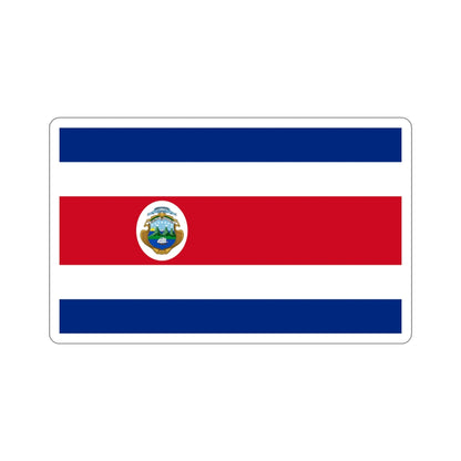 Flag of Costa Rica STICKER Vinyl Die-Cut Decal-4 Inch-The Sticker Space