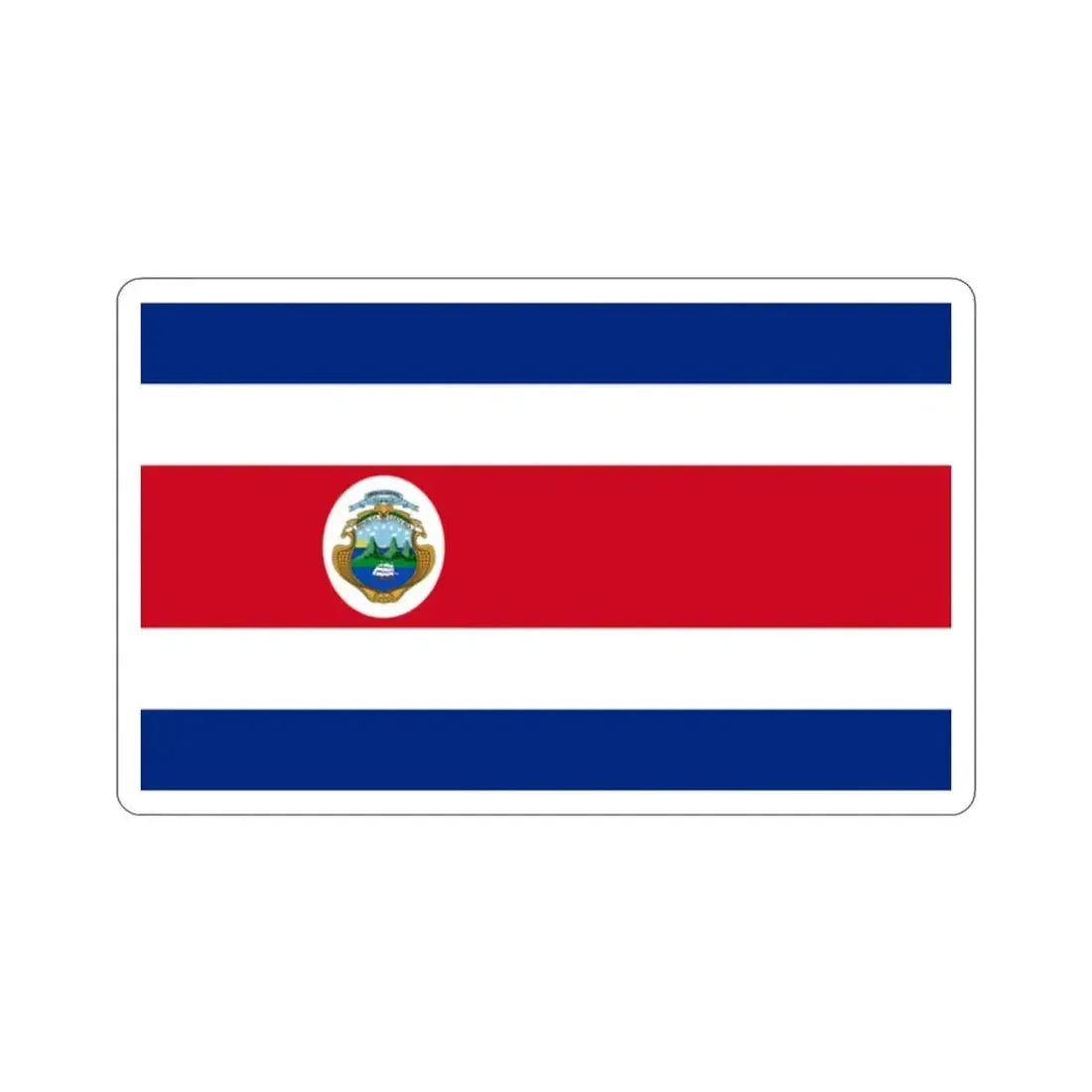 Flag of Costa Rica STICKER Vinyl Die-Cut Decal - The Sticker Space