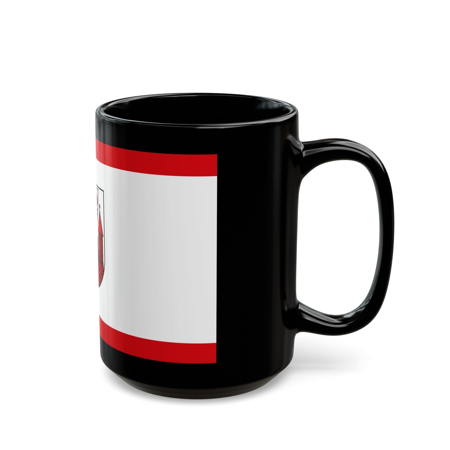 Flag of Cottbus Germany - Black Coffee Mug-The Sticker Space