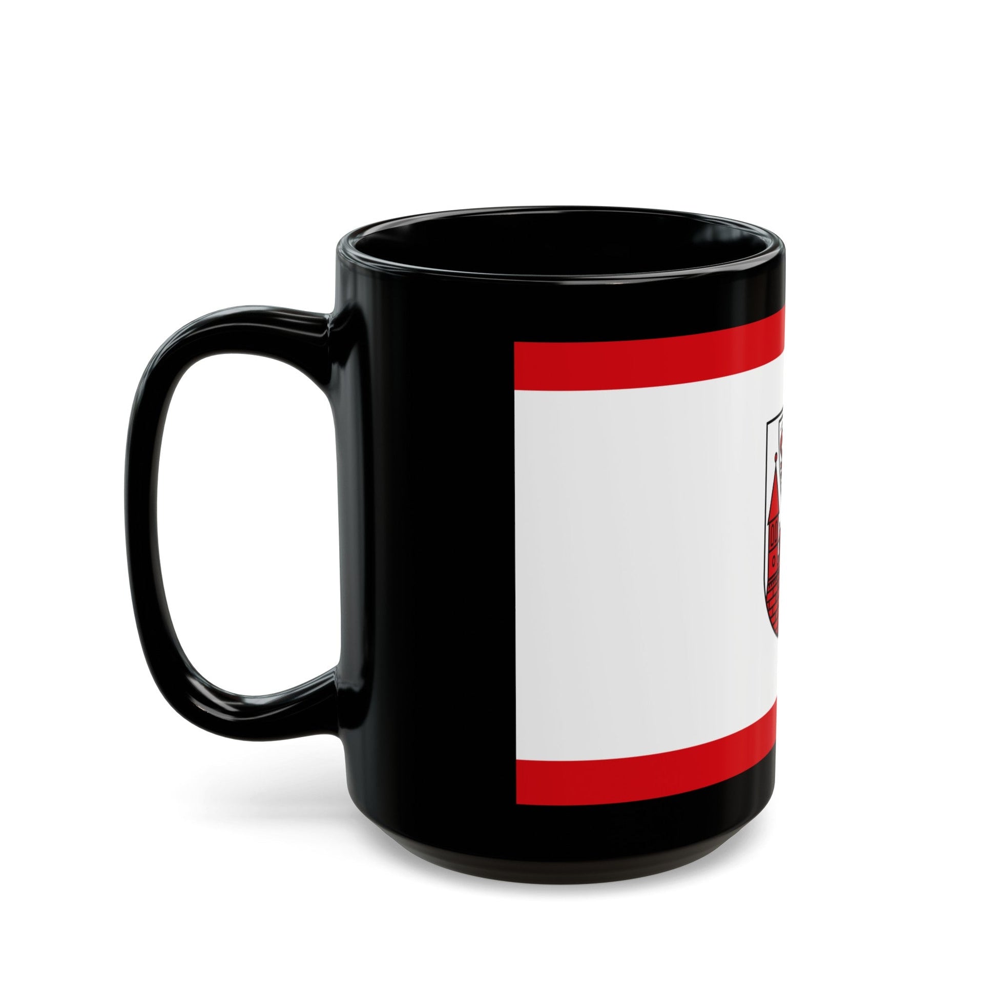 Flag of Cottbus Germany - Black Coffee Mug-The Sticker Space