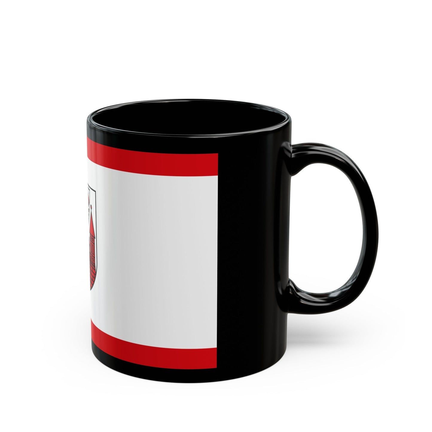 Flag of Cottbus Germany - Black Coffee Mug-The Sticker Space