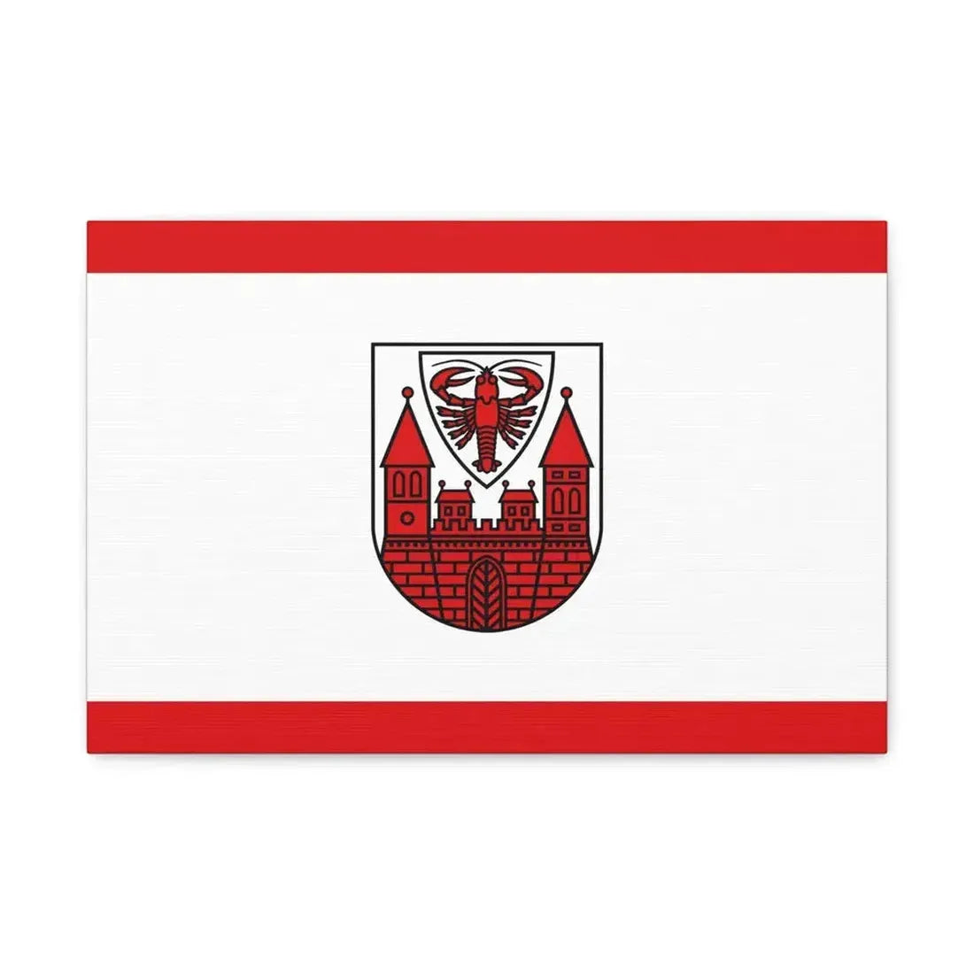 Flag of Cottbus Germany - Canvas Wall Art 18″ x 12″ 1.25" - The Sticker Space