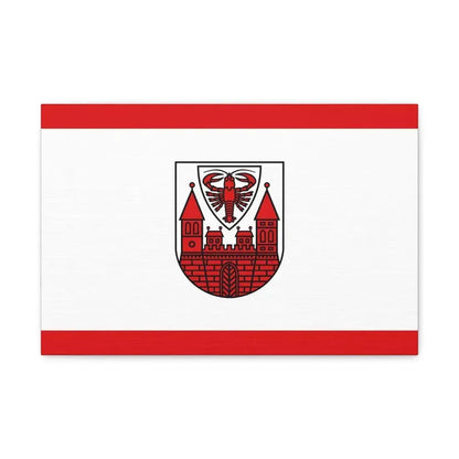Flag of Cottbus Germany - Canvas Wall Art 18″ x 12″ 1.25" - The Sticker Space