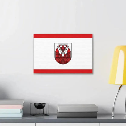 Flag of Cottbus Germany - Canvas Wall Art - The Sticker Space