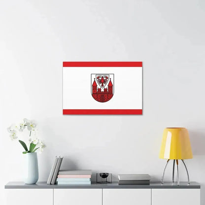 Flag of Cottbus Germany - Canvas Wall Art - The Sticker Space