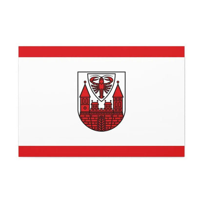 Flag of Cottbus Germany - Canvas Wall Art - The Sticker Space
