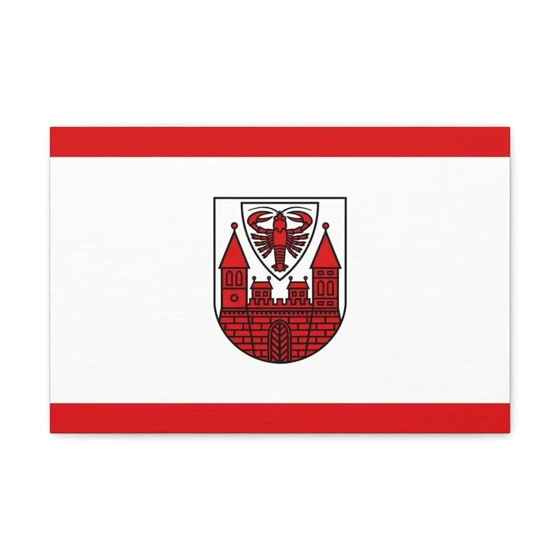 Flag of Cottbus Germany - Canvas Wall Art - The Sticker Space